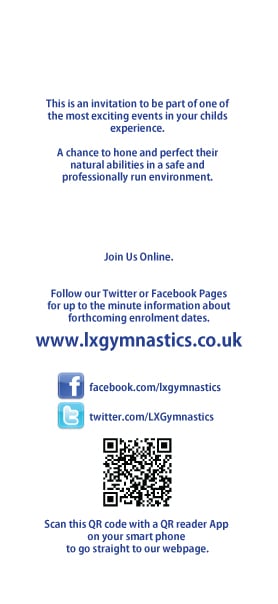 LX Gymnastics Centre Flyer