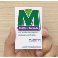McAllister Contracts Business card