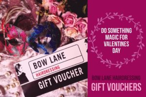 bow lane haidressing valentine's day voucher