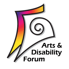 Arts and Disability Forum logo -Rainbow-2014