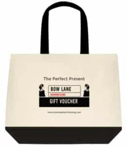 Bow Lane Hairdressing promotional bag