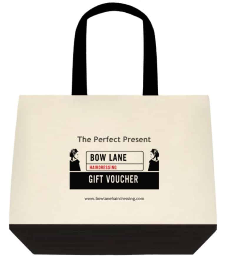 Bow Lane Hairdressing promotional bag