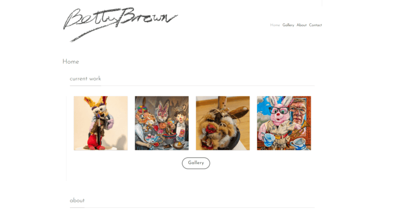 Betty Brown Art website