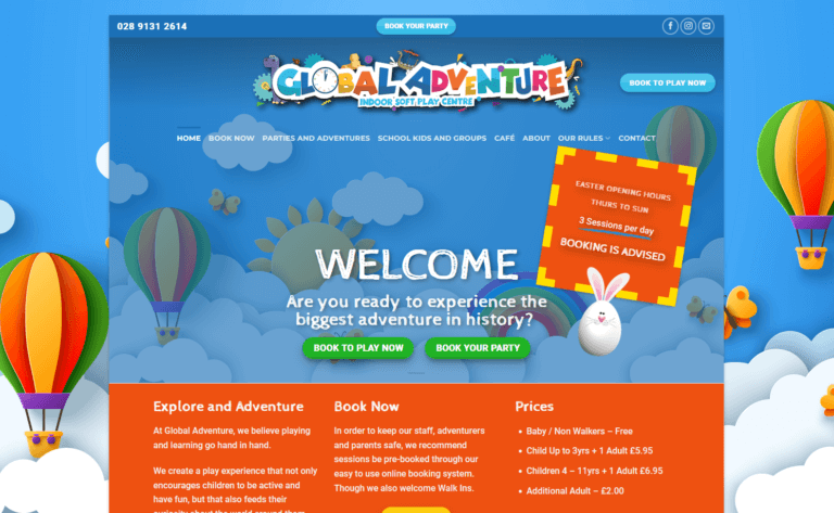 Global Adventure Play website
