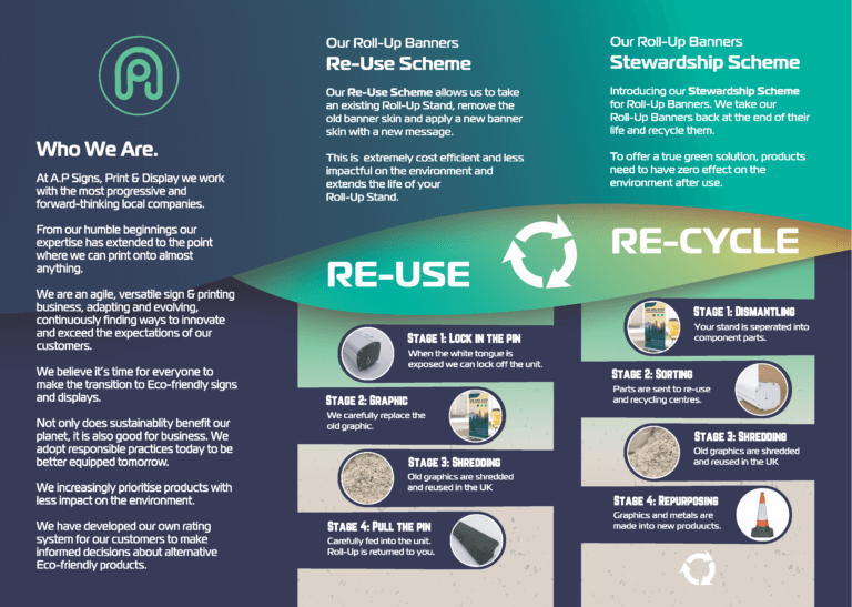 A4 gatefold leaflet