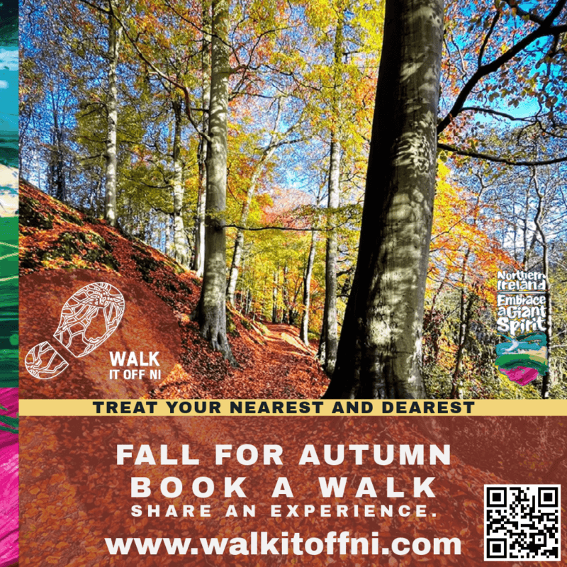 Artwork for Walk it Off NI's autumn experience