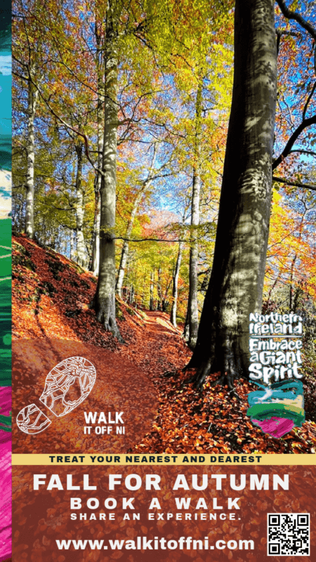 Artwork for Walk it Off NI's autumn experience